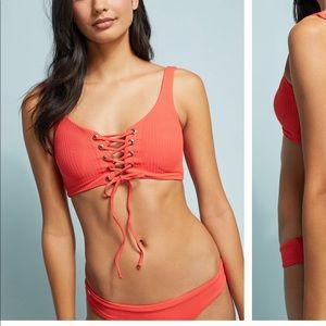 NEW Maaji lace up 4 way bikini top